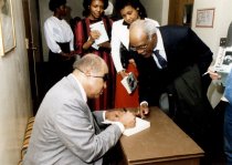 James Farmer at book signing